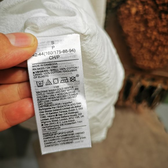 GAP NWOT white cotton sundress with pockets - Picture 5 of 5